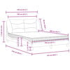 vidaXL Cama con colch&oacute;n Hvar cuero sint&eacute;tico capuchino 120x200 cm