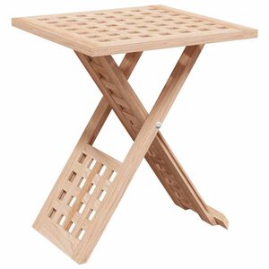 vidaXL Mesa de Caf&eacute; Marr&oacute;n 33 x 33 x 40,5 cm Madera de Nogal S&oacute;lido