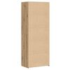 vidaXL Aparador alto 2 pcs Roble artesanal 70 x 42,5 x 185 cm