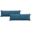 vidaXL Cojines de sof&aacute; 2 pcs Azul 120 x 40 cm Tela de pana