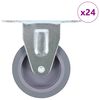 vidaXL Ruedas fijas 24 unidades 75 mm