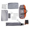 vidaXL Tienda de campa&ntilde;a con t&uacute;nel 4 personas impermeable gris naranja