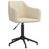 vidaXL Sillas de comedor giratorias 2 uds terciopelo crema