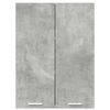 vidaXL Mueble colgante con puerta Gris Concreto 60 x 31 x 80 cm