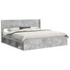 vidaXL Estructura de cama con almacenamiento y cabecero Gris Hormig&oacute;n