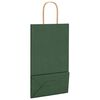 vidaXL Bolsas de papel con asas 50 uds verde 21x11x36 cm
