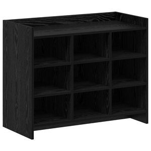 vidaXL Armario Zapatero Roble Negro 85 x 39,5 x 70 cm
