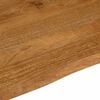 vidaXL Tablero de mesa borde natural madera maciza mango 40x40x3,8 cm