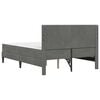 vidaXL Estructura de cama con colch&oacute;n Gris oscuro 120 x 190 cm