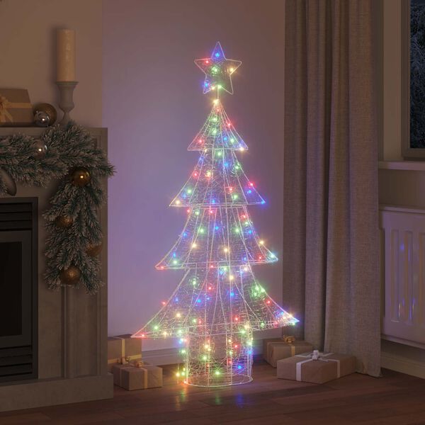 vidaXL &Aacute;rbol de Navidad con 160 LED Multicolor 150 cm Acr&iacute;lico
