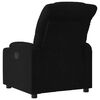 vidaXL Sillón reclinable de tela negro