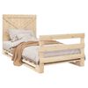 vidaXL Estructura de cama con cabecero madera maciza pino 100x200 cm