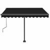 vidaXL Toldo de pie retr&aacute;ctil manual gris antracita 350x250 cm