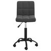 vidaXL Silla de comedor giratoria de terciopelo negro