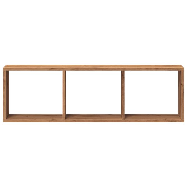 vidaXL Armario de pared madera ingenier&iacute;a roble artesanal 100x16x30 cm