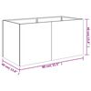 vidaXL Maceta de acero corten 80x40x40 cm