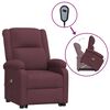 vidaXL Sillón de masaje elevable tela morado