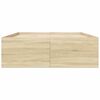 vidaXL Estructura de cama madera de ingeniería roble Sonoma 120x190 cm