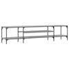 vidaXL Mueble TV madera ingenier&iacute;a y hierro gris Sonoma 201x35x45 cm