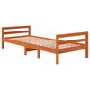 vidaXL Estructura de cama sin colch&oacute;n madera de pino marr&oacute;n 90x200 cm