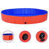 vidaXL Piscina para perros plegable PVC rojo 200x30 cm