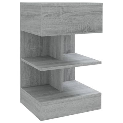 vidaXL Mesitas de noche 2 uds madera gris Sonoma 40x35x65 cm