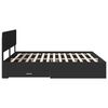 vidaXL Estructura de cama Negro 200 x 200 cm Madera de ingenier&iacute;a