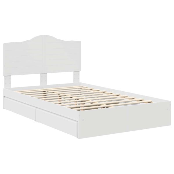 vidaXL Cama con almacenamiento 120 x 190 cm Madera de ingenier&iacute;a