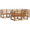 vidaXL Conjunto de sof&aacute;s de exterior con coj&iacute;n 7 pcs Natural y Beige