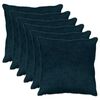 vidaXL Funda de almohada 6 uds. HEERLEN Azul marino 60 x 60 cm