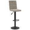 vidaXL Taburete de cocina de terciopelo gris claro