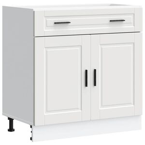 vidaXL Mueble bajo de cocina Porto madera contrachapada blanca