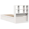 vidaXL Estructura de cama sin colch&oacute;n madera de pino blanca 90x200 cm