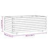 vidaXL Arriate elevado rectangular madera 100x50x40 cm