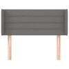 vidaXL Cabecero de tela gris oscuro 83x16x78/88 cm