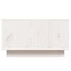 vidaXL Mesa de centro de madera maciza de pino blanco 55x56x32 cm
