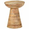 vidaXL Mesa auxiliar madera maciza de mango &Oslash;37x45 cm