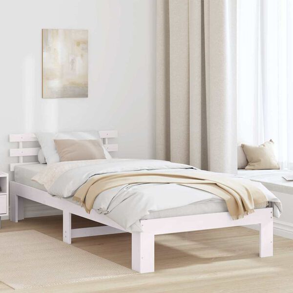 vidaXL Estructura de cama 90 x 200 cm Madera de pino macizo
