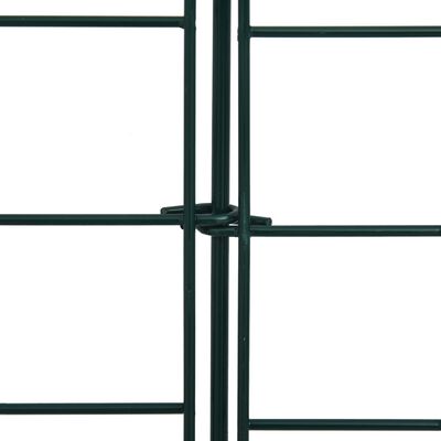 vidaXL Set de valla de jardín arqueada verde 77,5x64 cm