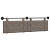 vidaXL Cabecera Colgante Gris 190 x 55 x 5 cm PU antiguo