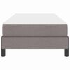 vidaXL Cama tipo Box Spring con colch&oacute;n Taup&eacute; 90 x 200 cm tela