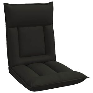 vidaXL Sill&oacute;n ajustable Negro Cuero sint&eacute;tico