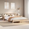 vidaXL Estructura de cama sin colchón madera maciza de pino 140x190 cm