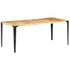 vidaXL Mesa de comedor de madera maciza de mango 180x90x76 cm