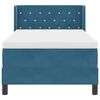 vidaXL Cama tipo Box Spring Azul Oscuro 200 x 100 cm Terciopelo