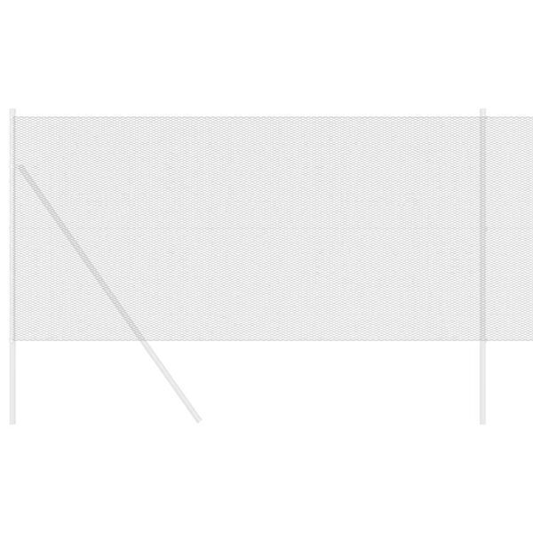 vidaXL Cerca Hexagonal Gris 1.4 x 10 m Acero