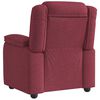 vidaXL Sill&oacute;n reclinable de tela rojo tinto