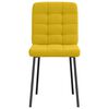 vidaXL Sillas de comedor 2 unidades terciopelo amarillo