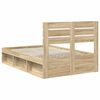 vidaXL Estructura de cama Sonoma 120 x 200 cm Madera de pino macizo