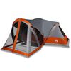 vidaXL Tienda familiar tipi para 8 personas impermeable gris naranja